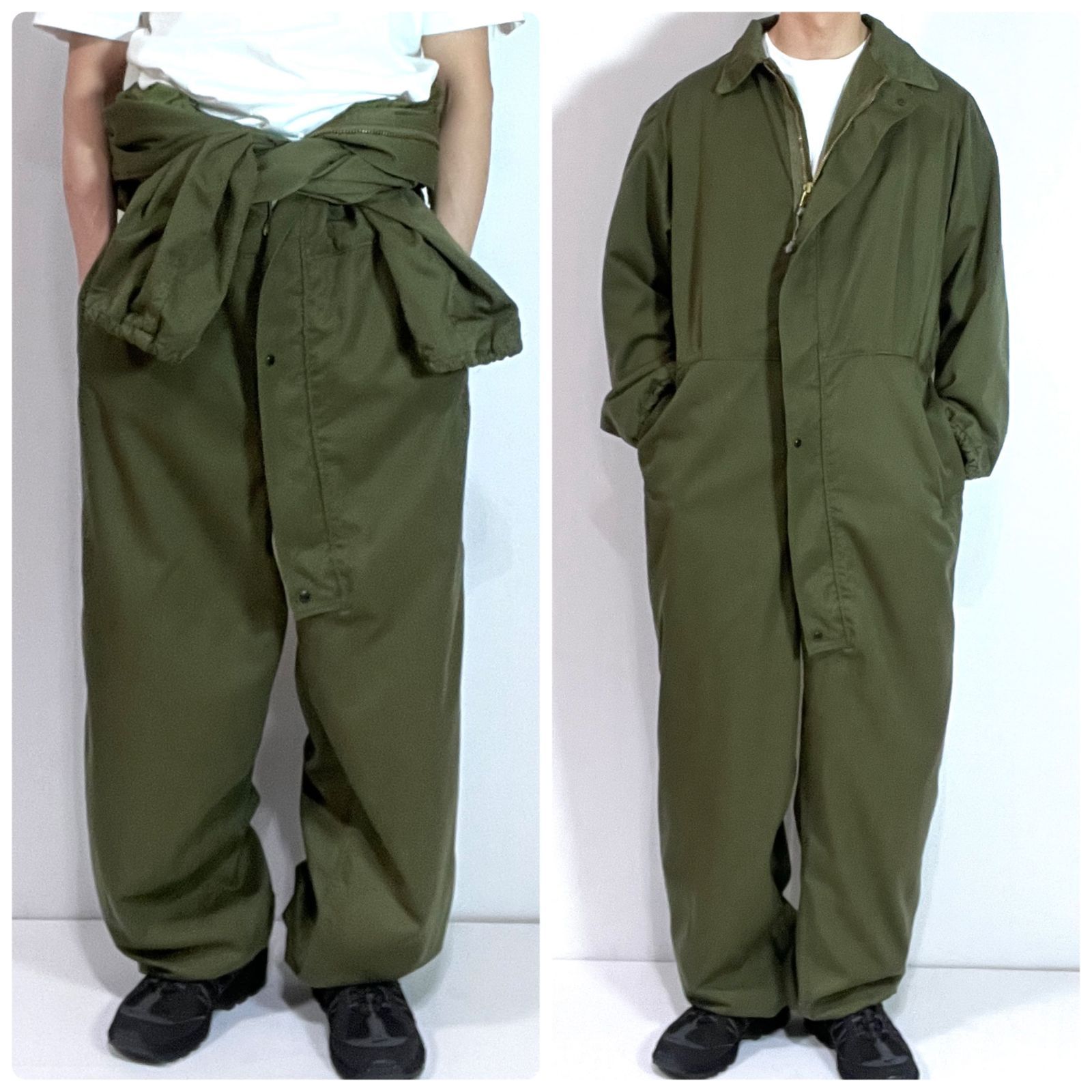 90s US ARMY 米軍 中綿 オーバーオール カーキ JPメンズL相当 wip_23090713_1.jpg
