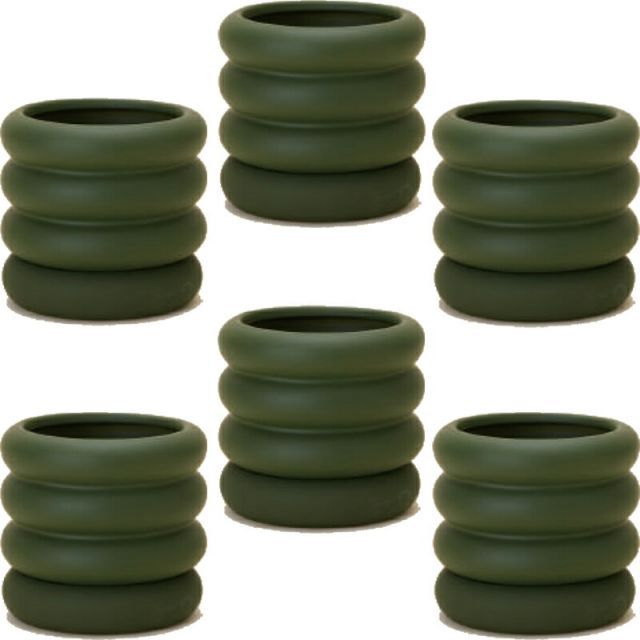 花 観葉植物用ポット ヴィエノ 13 G Ceramic POT 6個入り 40194 底穴あり 受皿付き 代引き不可 ミニポット プランター FARM p29