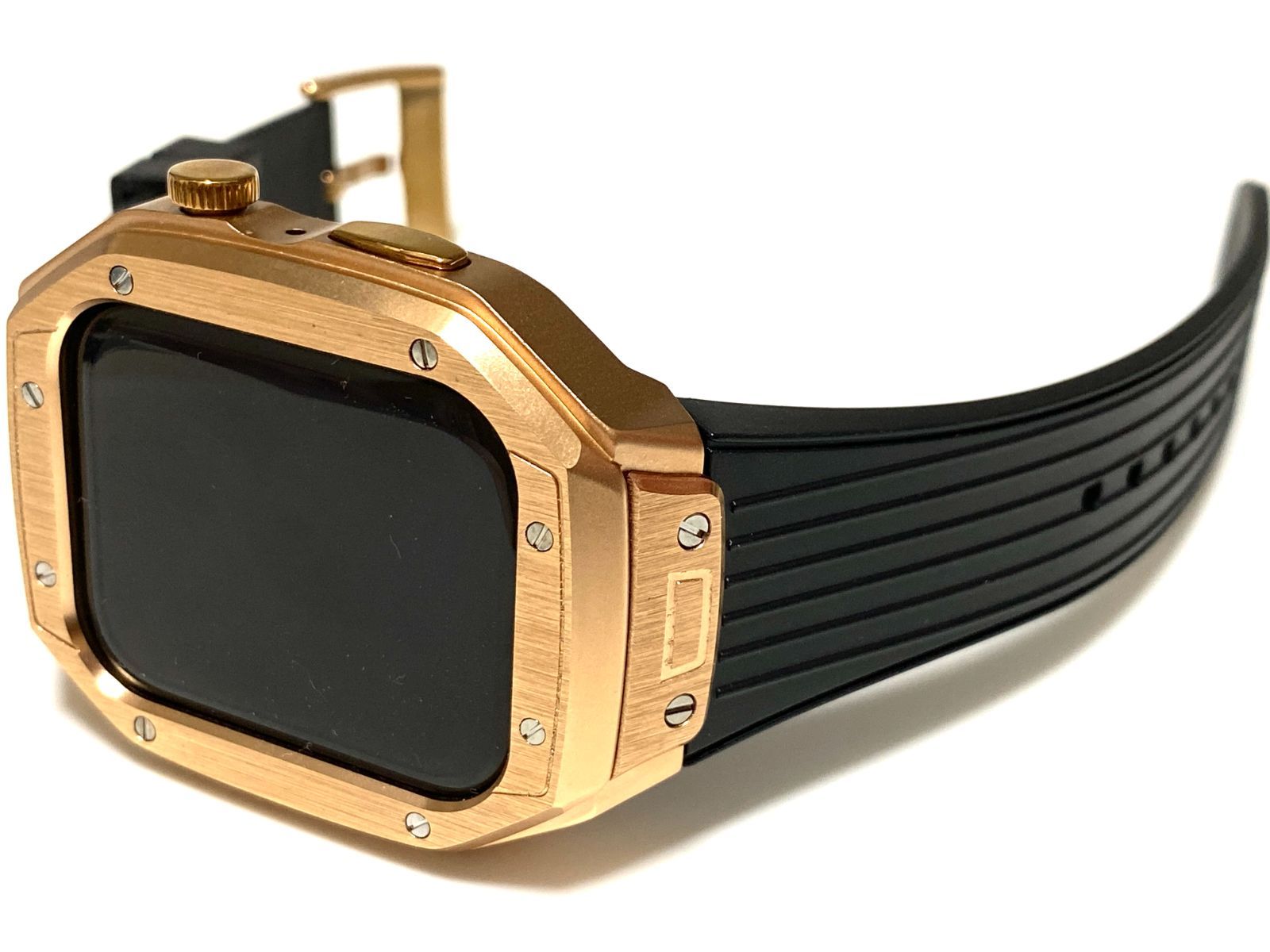 45mm  apple watch7 8 メタル ラバーベルト カスタム 金属 45mm apple watch7 8 メタル ラバーベルト カスタム 金属 45mm apple