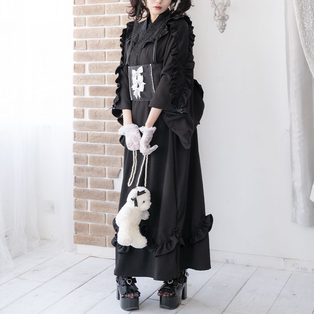 夢展望 DearMyLove 浴衣 地雷 めろかわ浴衣 黒 レース プリンセス DearMyLove（ディアマイラブ）ALL 浴衣 – レディース