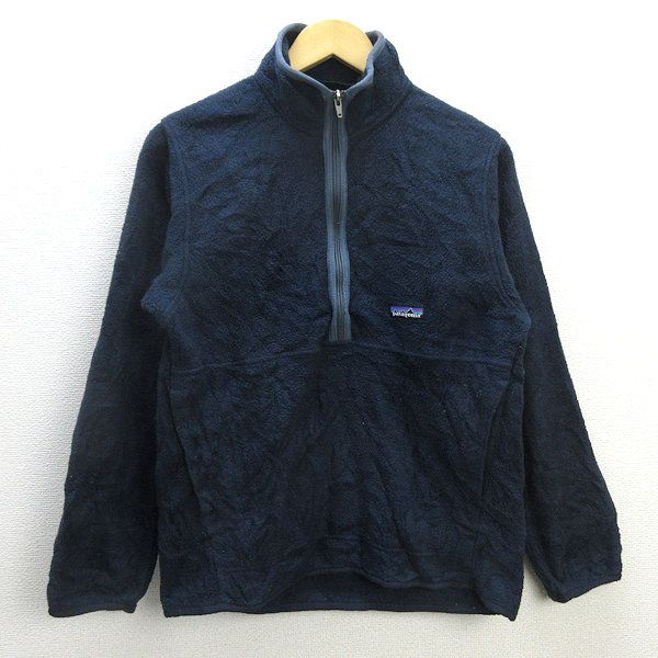 P■パタゴニア/Patagonia  SYNCHILLA シンチラ 25735 ハーフジップ フリースプルオーバー 【S】紺/men's/118【中古】■