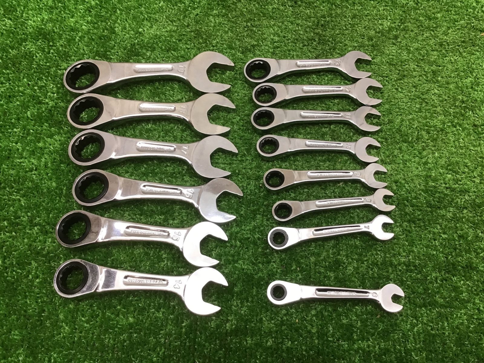 マックツール♪14pcs リバーシブルラチェットレンチセット6～19mm♪SRWMS214PTA♪アクトツール富山店♪BR