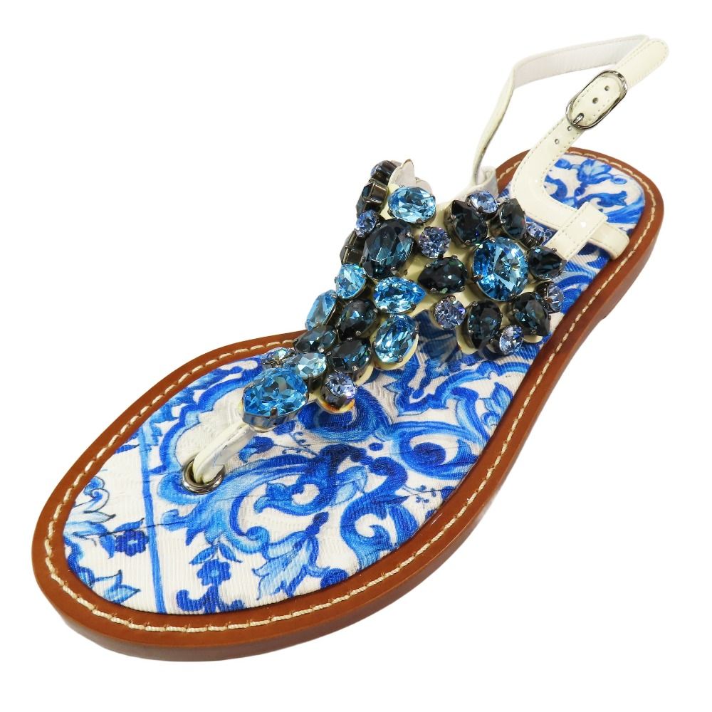 【極美品】DOLCE&GABBANA ドルチェアンドガッバーナ サンダル 未使用 DOLCE&GABBANA ドルチェアンドガッバーナ トング