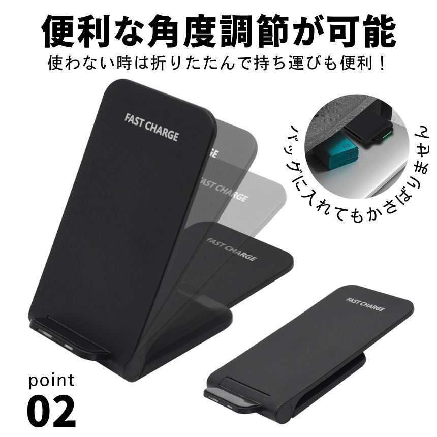 ワイヤレス充電器 置くだけ充電 スマホ ワイヤレス iphone 充電器 充電