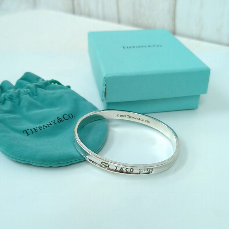 TIFFANY ティファニー ナローバングル 1837 ブレスレット シルバー 925