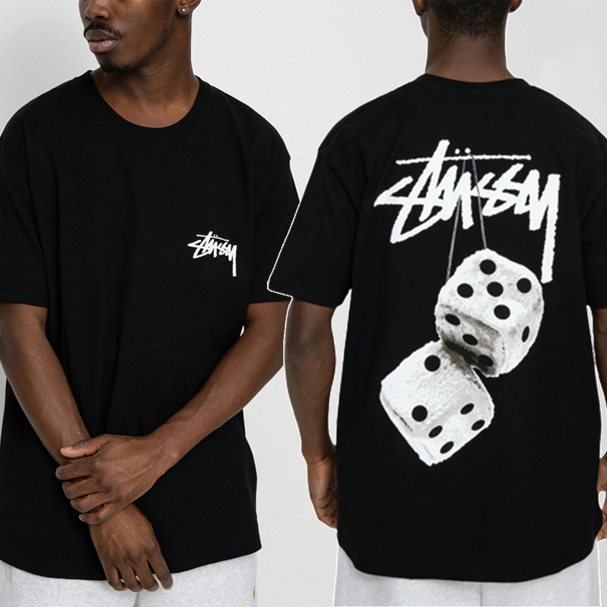 4100000010021 ★正規品 ステューシー Stussy Tシャツ 半袖 FUZZY DICE TEE サイコロ ダイス ストリート系 ロゴ  メンズ レディース ユニセックス[衣類]