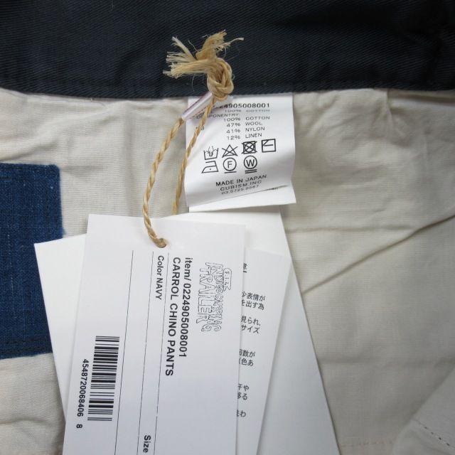 極美品 24ss ビズビム VISVIM CARROL CHINO PANTS NAVY キャロル 極美品 24ss ビズビム VISVIM CARROL CHINO PANTS NAVY キャロル