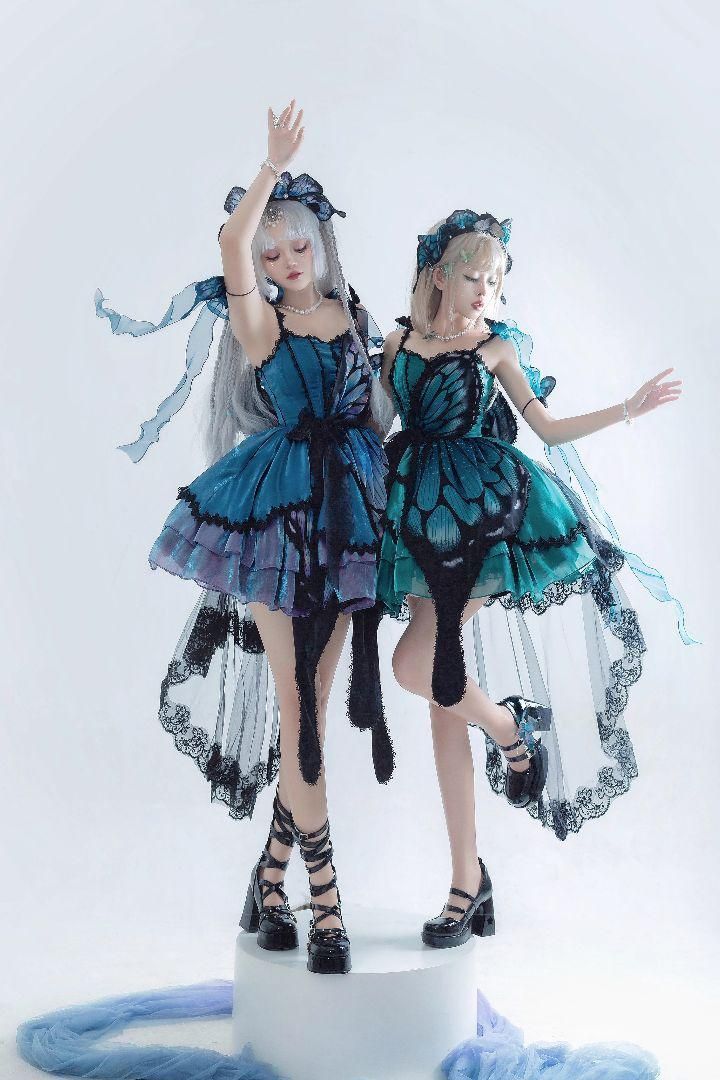 LT-127 豪華姫系 lolita 可愛 レトロ風 オリジナル 洋服 ロリータ ワンピース 美しい刺繍