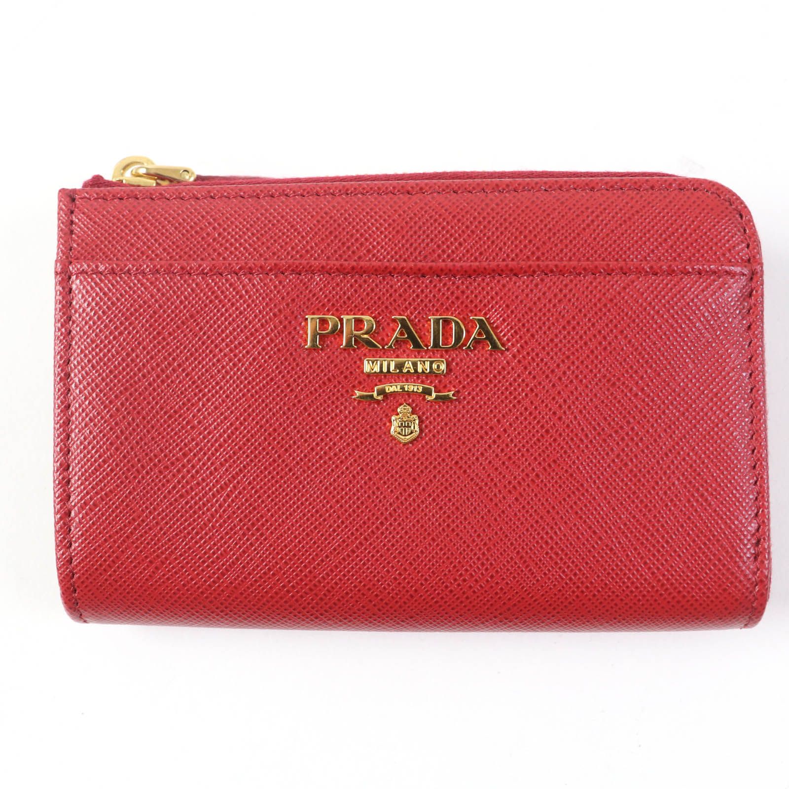 未使用品☆PRADA プラダ 1PP122 SAFFIANO METAL ロゴ金具付 サフィアーノレザー キーケース コインケース レッド 箱付き  イタリア製 レディース - メルカリ