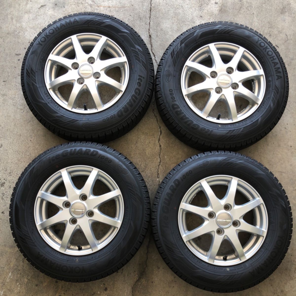 軽自動車 155 80R13 kei ハスラー ラピュタ インチダウン スタッドレス