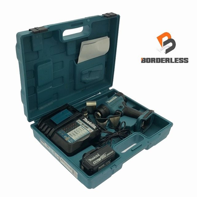 比較的 makita マキタ 18V 充電式ヒートガン HG181D バッテリ1個 6.0Ah 充電器 ノズル ケース付 コードレス 熱風機 110001