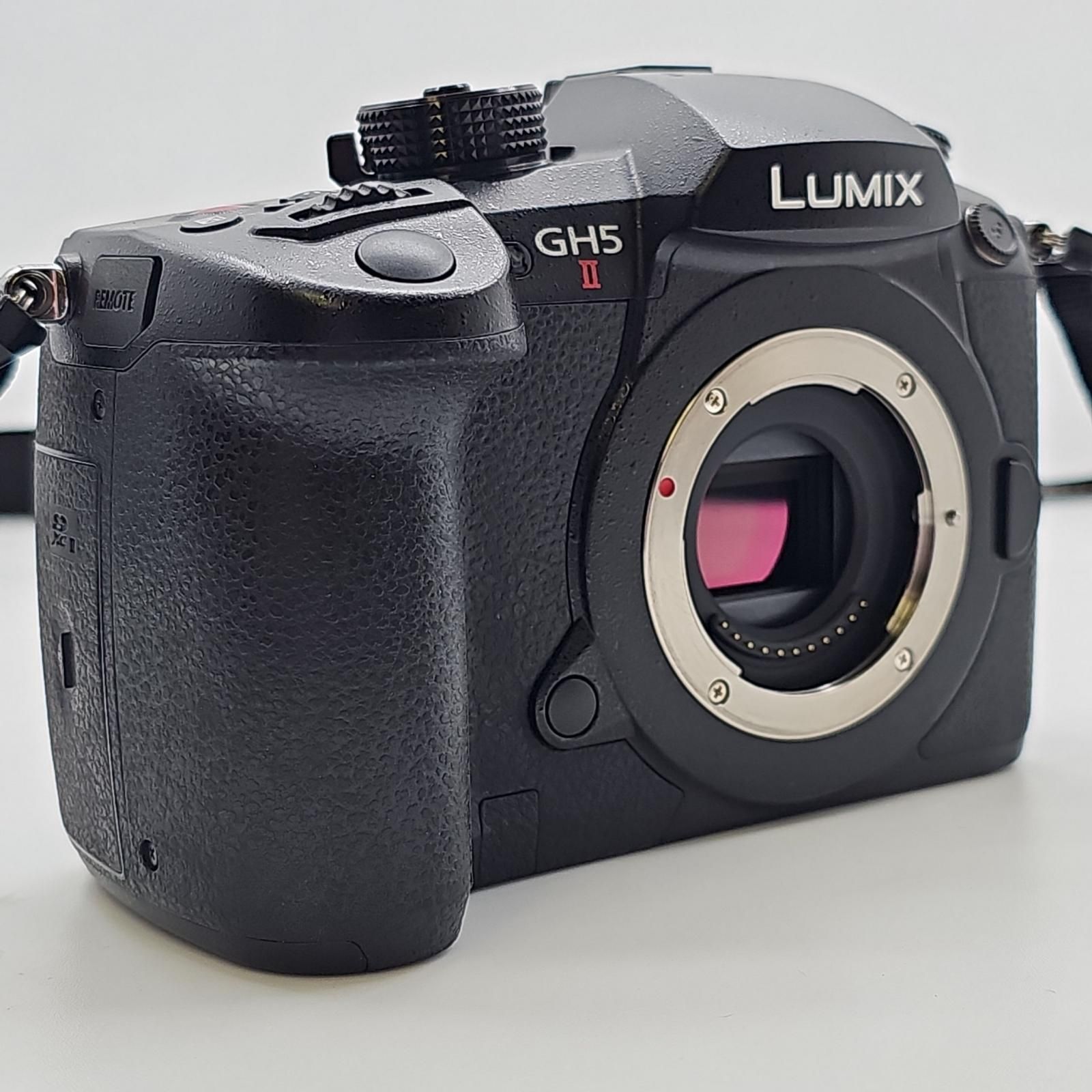 【全額返金保証】【最速発送】Panasonic デジタル一眼 LUMIX DC-GH5M2 ボディ ブラック 美品 動作確認済 シャッター18204回