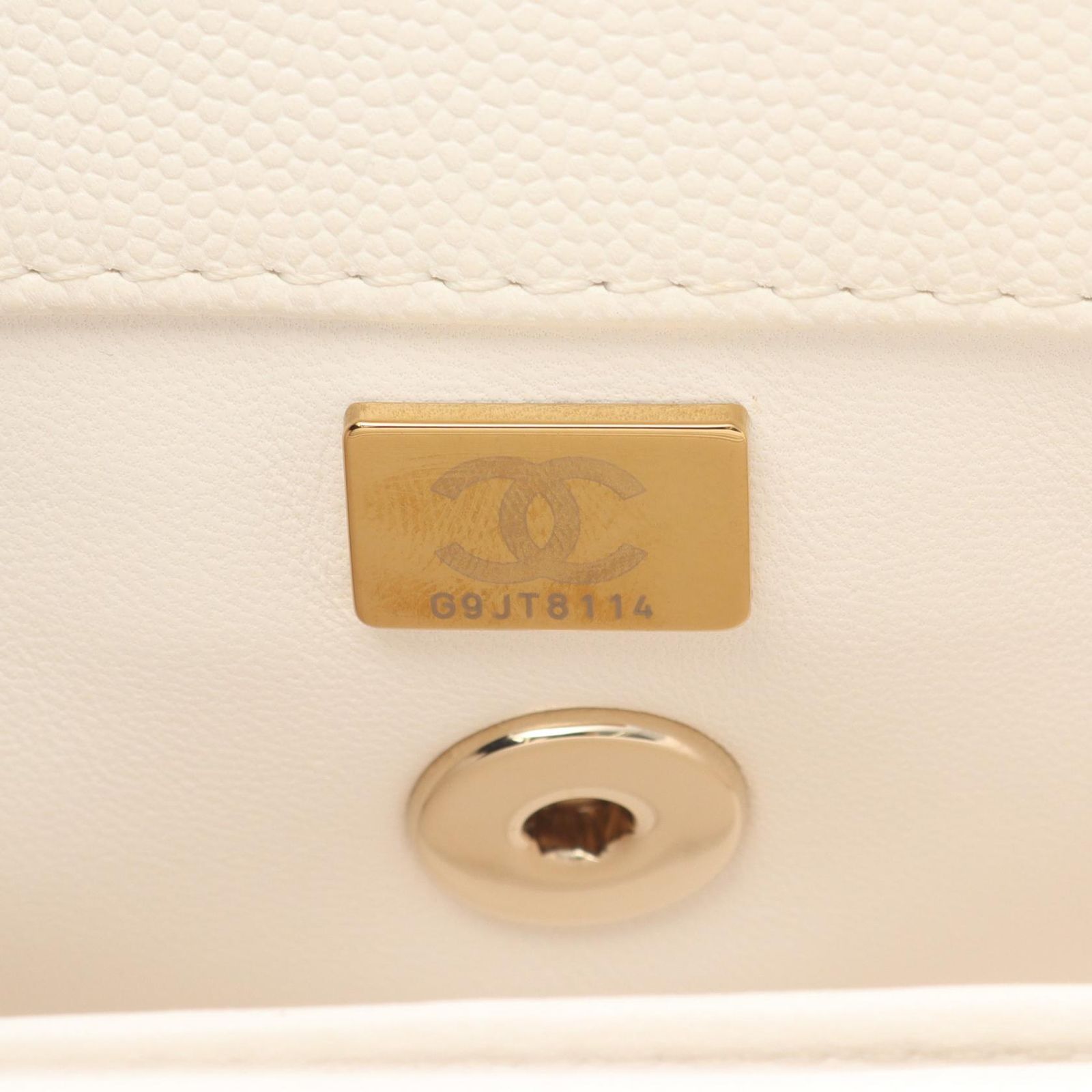 シャネル CHANEL ココハンドル フラップ マトラッセ ハンドバッグ バッグ レザー グレインドカーフスキン レディース ホワイト系 A92990 【中古】 シャネル CHANEL ハンドバッグ ココハンドル フラップ マトラッセ