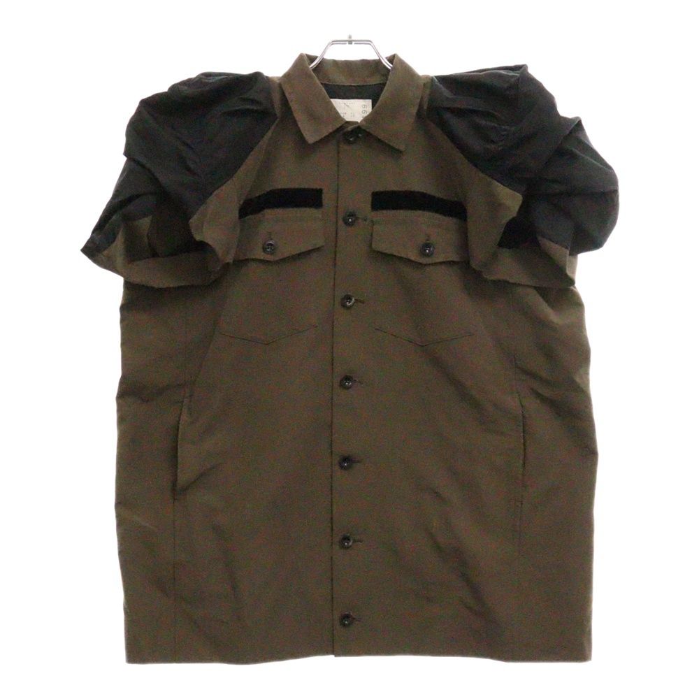 Sacai (サカイ) 24AW Nylon Twill Mix Grosgrain Dress ナイロン Sacai (サカイ) 24AW Nylon Twill Mix Grosgrain Dress ナイロン