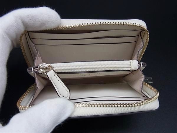未使用 ケイトスペード☆ジッピーコインケース カードケース レザー 本革 2色 □美品□ kate spade ケイトスペード K7191 ストロー×レザー