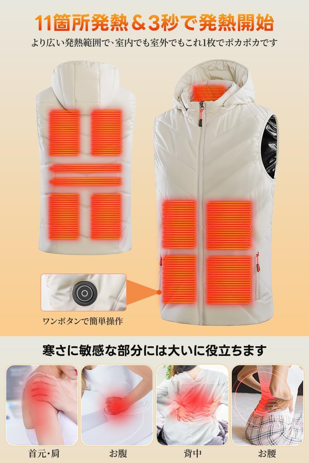 加熱服 メンズ