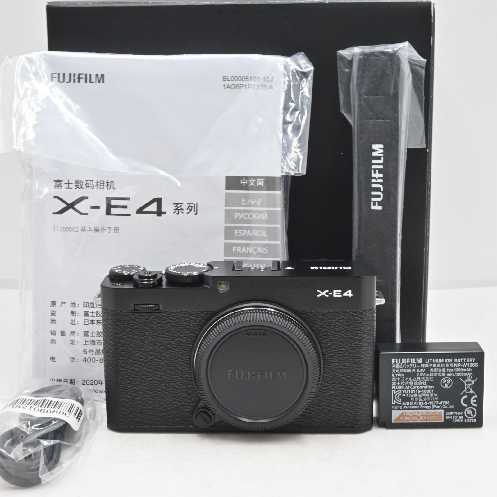 ショット数僅か 28 富士フイルム FUJIFILM ミラーレスデジタルカメラ X-E4 ボディ ブラック