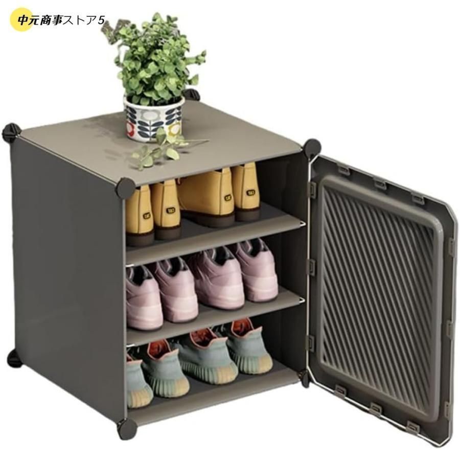 シューズボックス シューズラック 靴箱 下駄箱 DIY組み立て式 防塵?防汚?防水 大容量 屋外 おしゃれ 軽量 コンパクト 厚みのある防塵収納アーティファクト