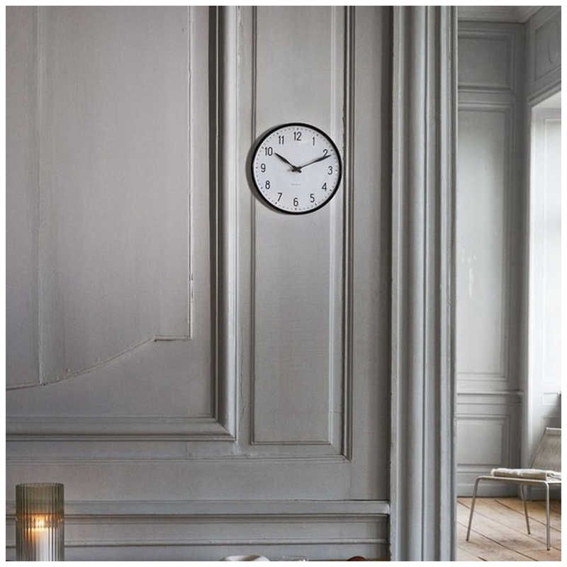 インテック 掛時計 Station Wall Clock 29cm white black ARNE JACOBSEN アルネ ヤコブセン AJ43643