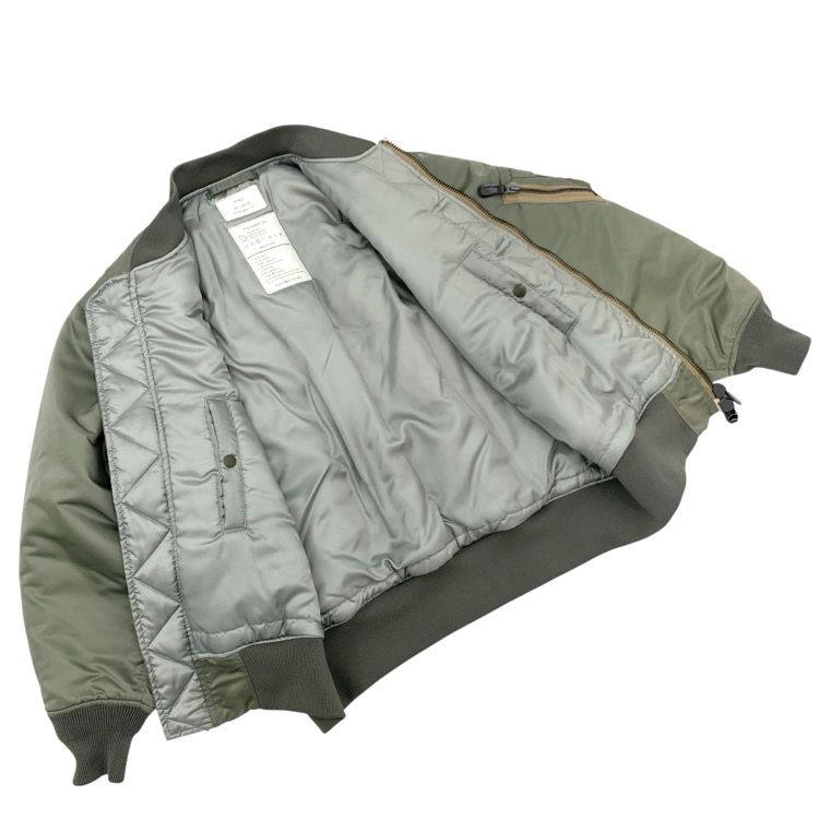 2024AW HYKE ハイク TYPE MA-1 JACKET ミリタリーブルゾン オリーブ