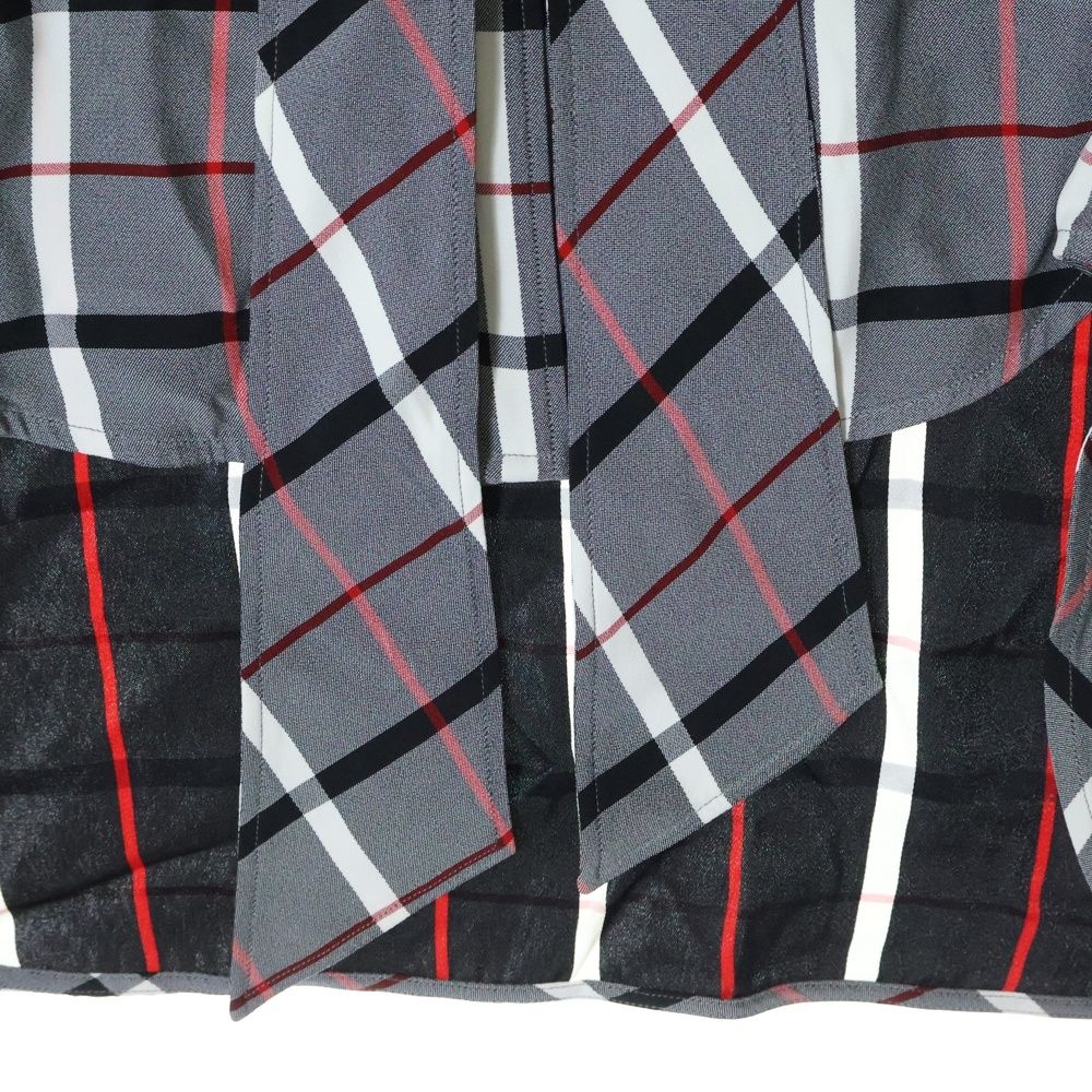 BALENCIAGA (バレンシアガ) バックロゴプリント チェック柄 オーバー 