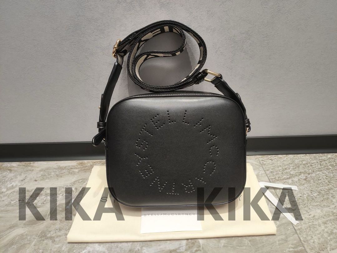 新品、ステラロゴ Stella McCartney カメラ  ショルダーバッグ黒