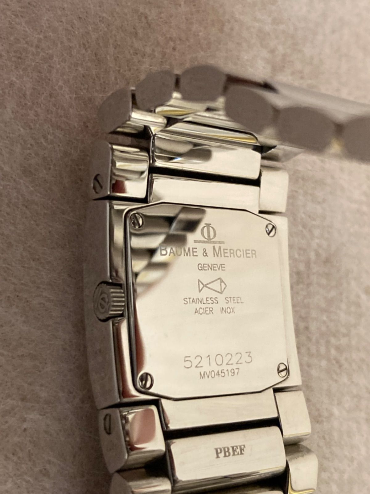 腕時計値下げ 稼働☆美品☆BAUME&MERCIER ボーム&メルシエ QZ腕時計