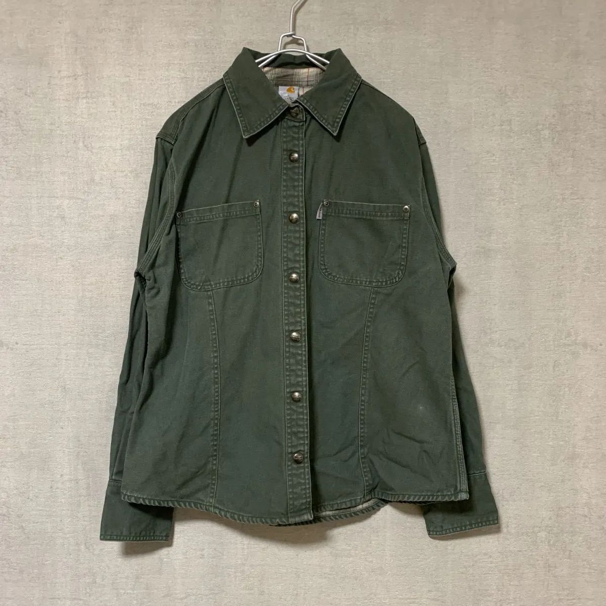 Carhartt モスグリーン デニムジャケット L