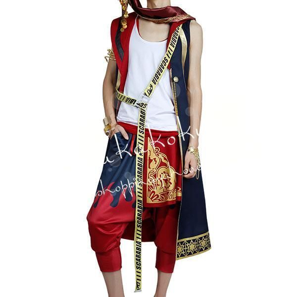 ツイステッドワンダーランド風 KalimAl-Asim スカラビア寮 カリム アルアジーム コスプレ衣装 cos靴 ウィッグ 道具手杖 変装 仮装 コ