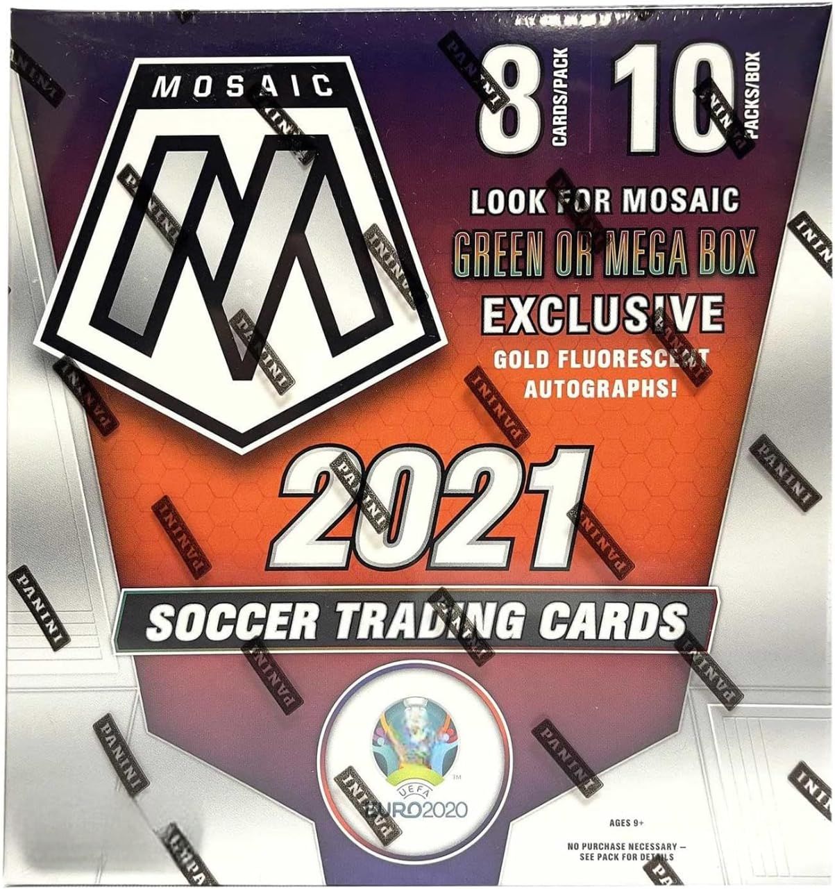 2020-21 Panini Mosaic Soccer Card Mega Box パニーニ モザイク ウエファ ユーロ サッカーカード メガボックス 並行輸入品
