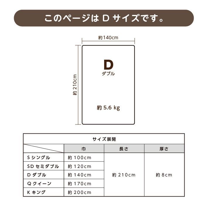 メーカー直送 抗菌防臭防ダニ軽量敷きD