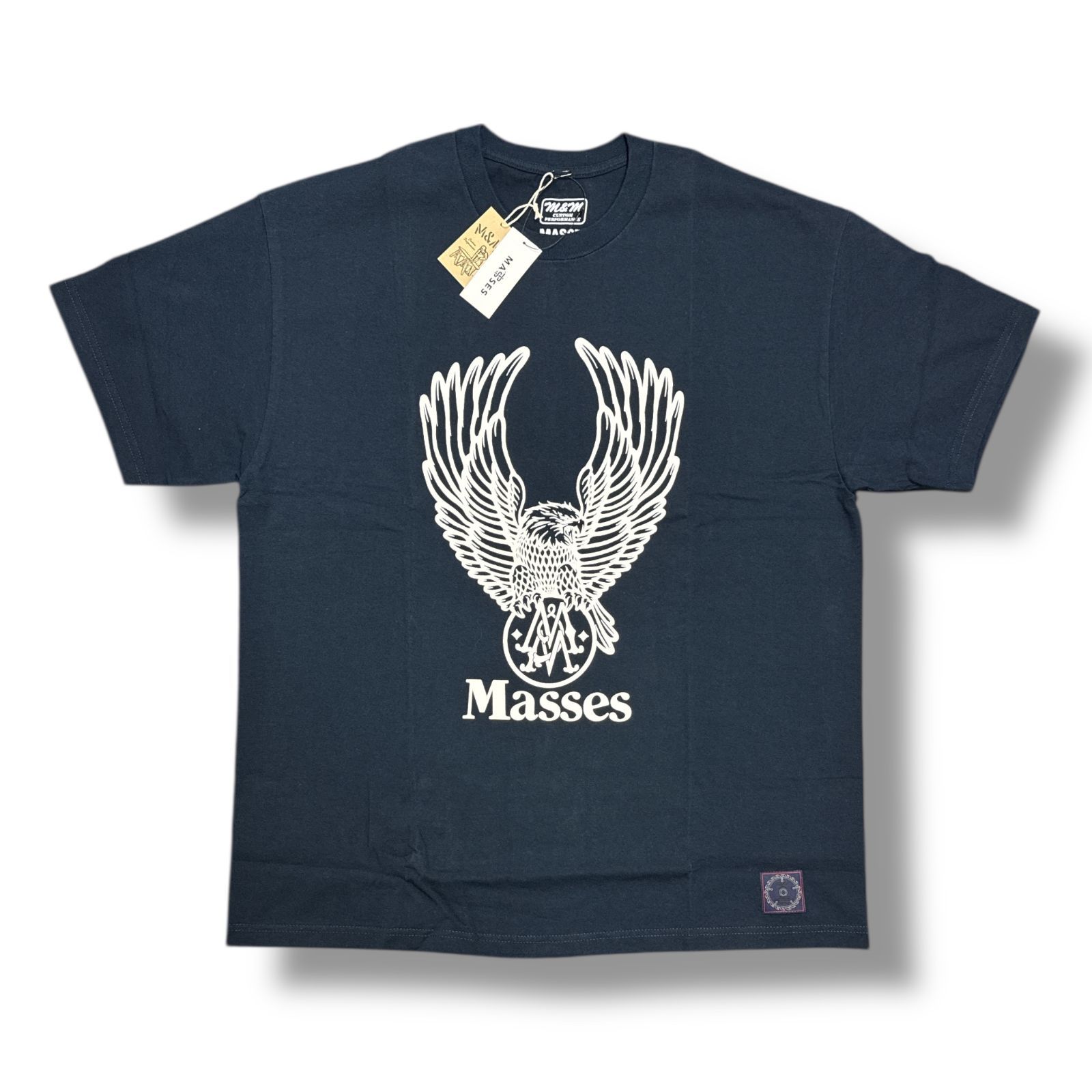 参考上代9900円 未使用品 MASSES × M&M T-SHIRT FLYING EAGLE M 