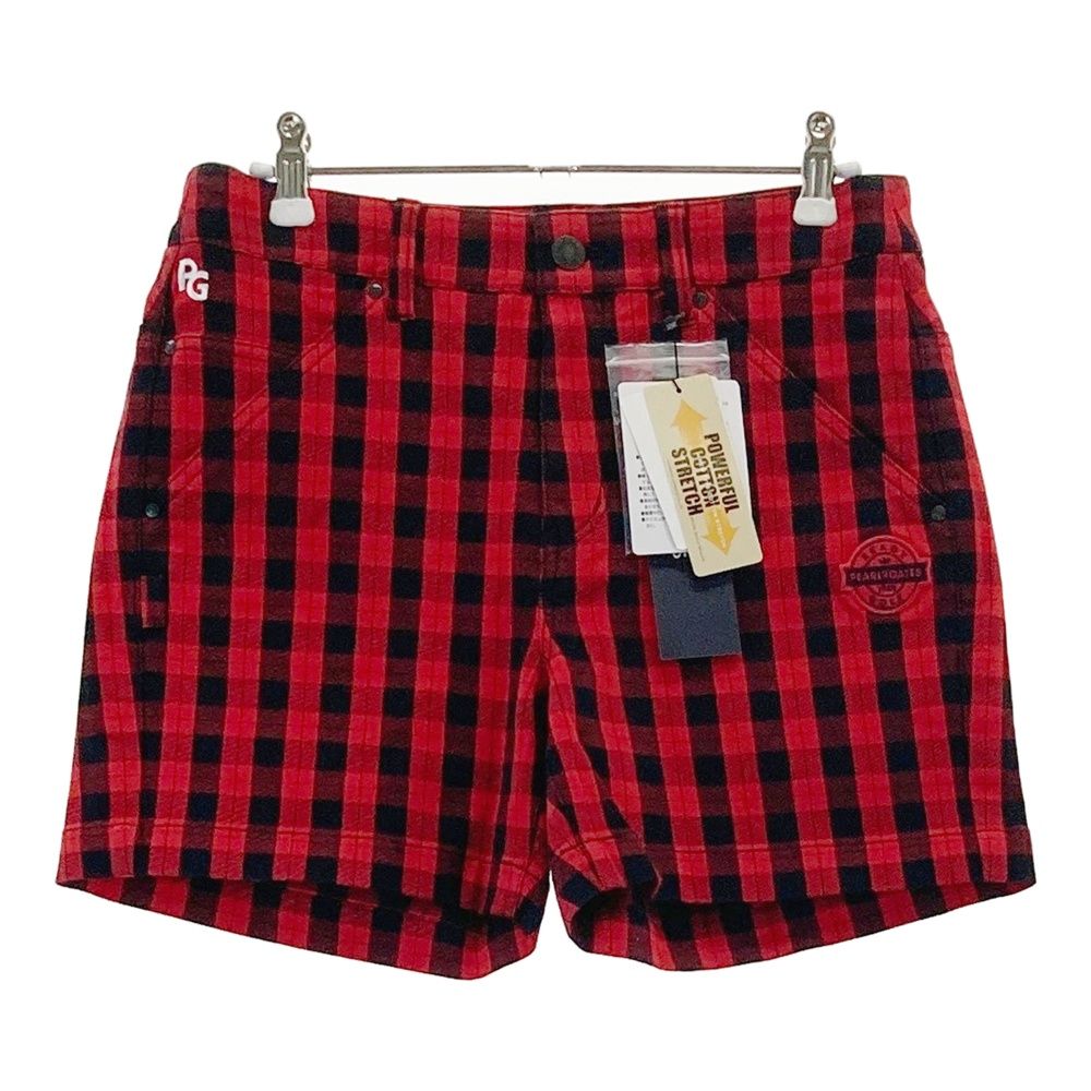 サイズ 0 PEARLY GATES パーリーゲイツ 055-1232004 ショートパンツ チェック柄 レッド系 240101528514 ゴルフウェア レディース ストスト