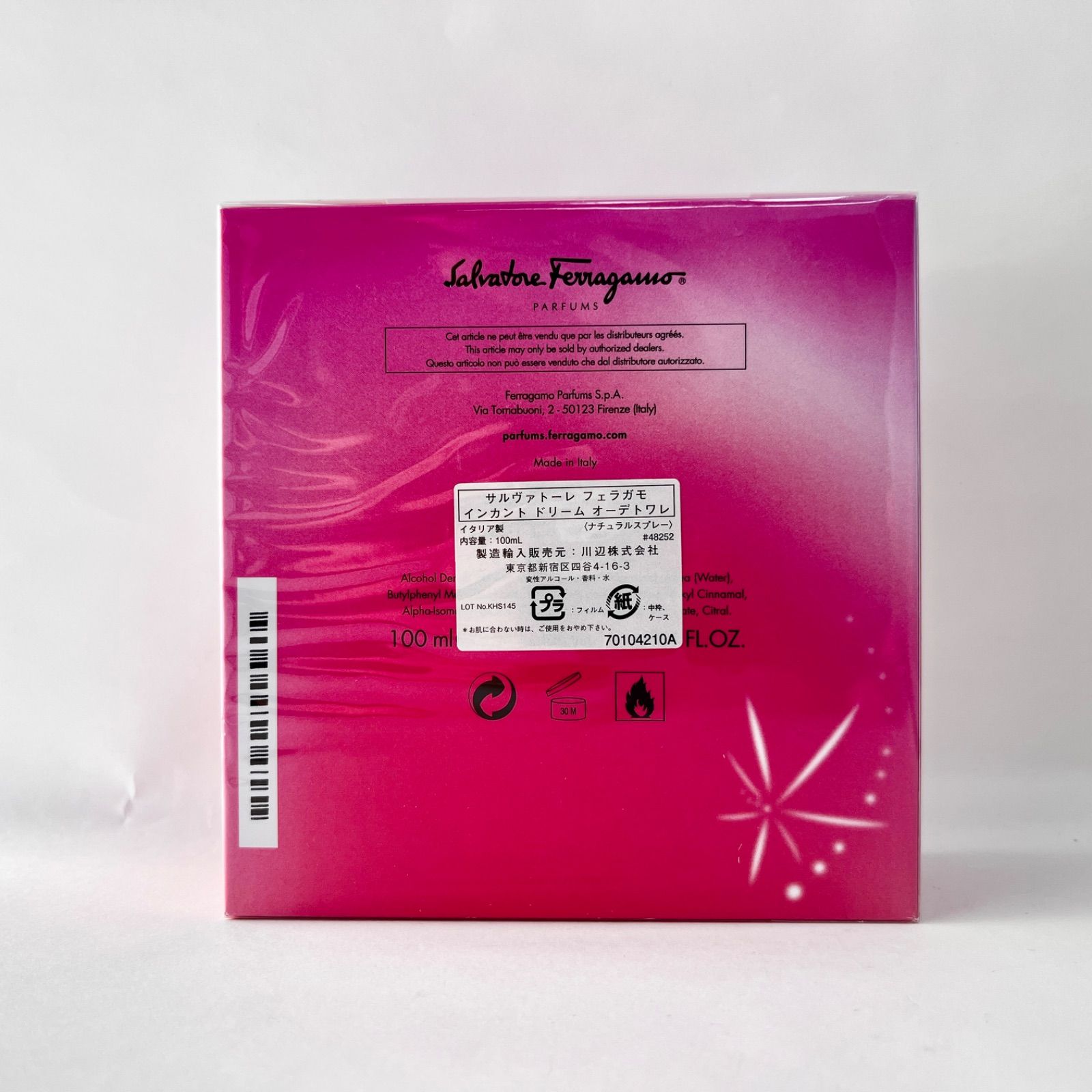 訳あり】Salvatore Ferragamo incanto dream Eau de Toilette Natural