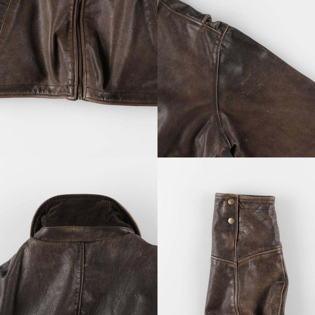 古着 ~90年代 ウィルソンズ WILSONS 中綿入り レザージャケット メンズ  