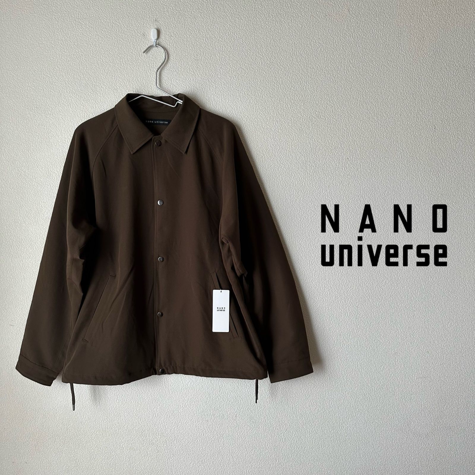 SALE【NANO universe】イタリアンドットリラックスコーチジャケット 