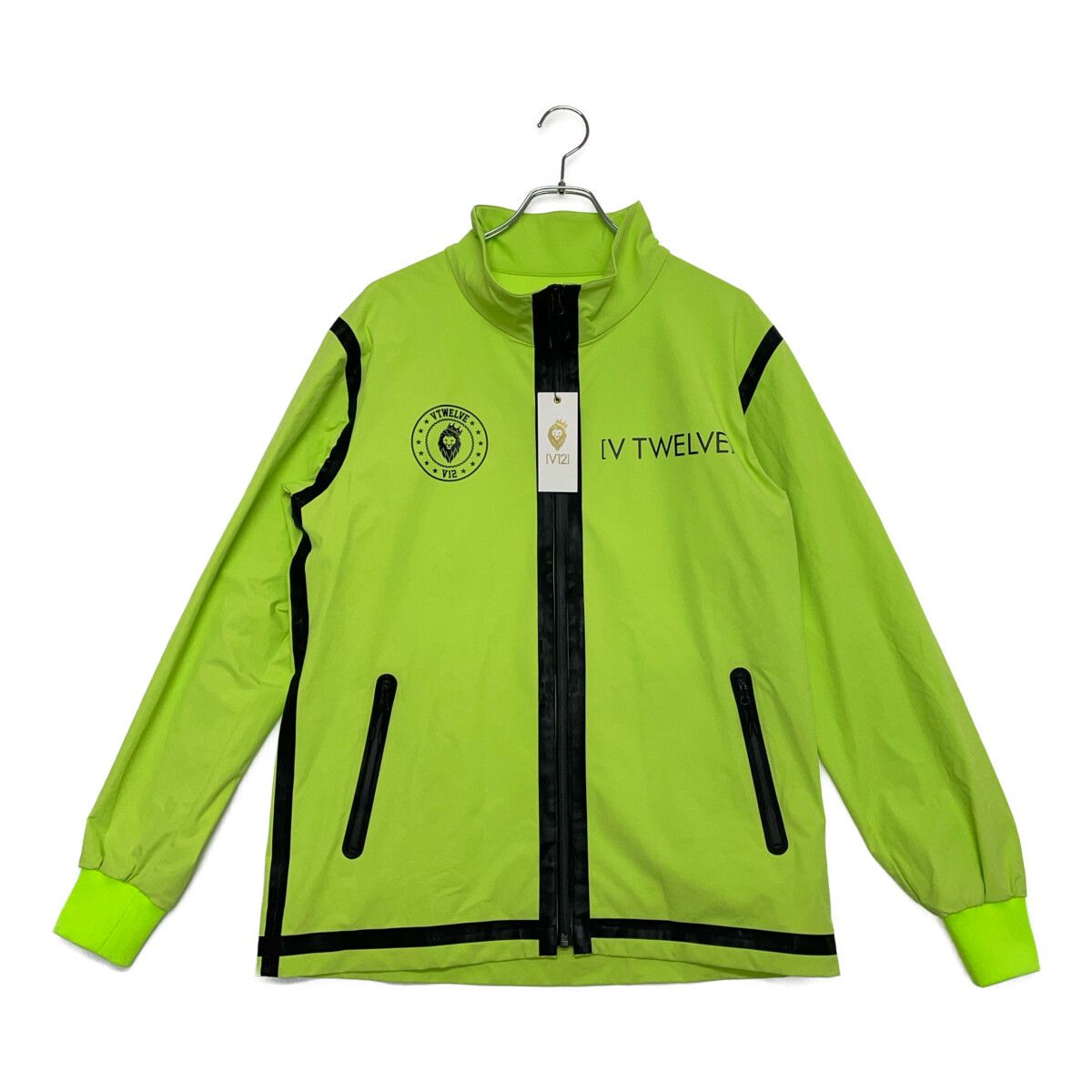 メンズ ヴィ トゥエルヴ V12 フルジップアウター M 緑 グリーン SEAM JKT