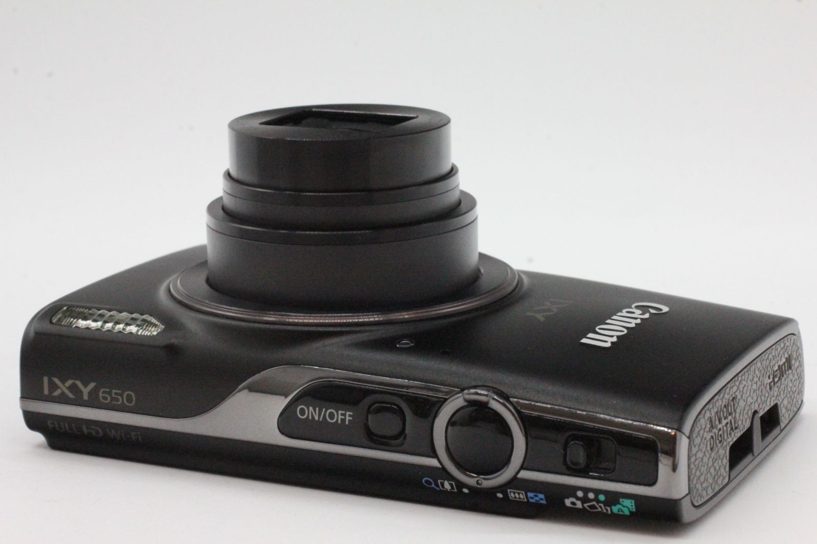 94%OFF!】 Canon コンパクトデジタルカメラ IXY 650 ブラック 光学12倍ズーム Wi-Fi対応 IXY650BK 