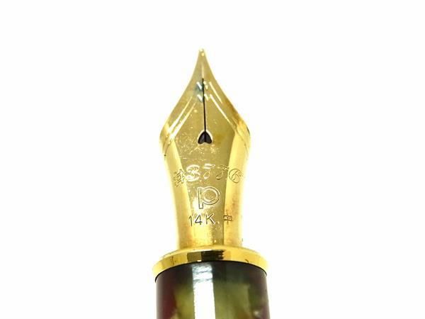 PLATINUM 万年筆 3776 セルロイド 鼈甲 ペン先18K 中字 プラチナ万年筆