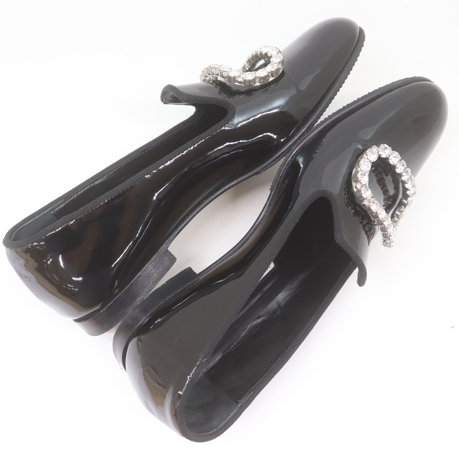 IT261QGKYIM4 美品 MANOLO BLAHNIK マロノブラニク パテント エナメル 
