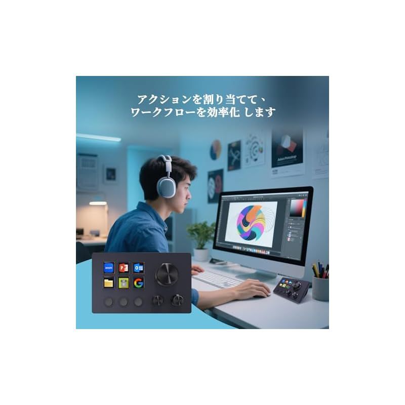 なマクロキー 3つのダイヤル