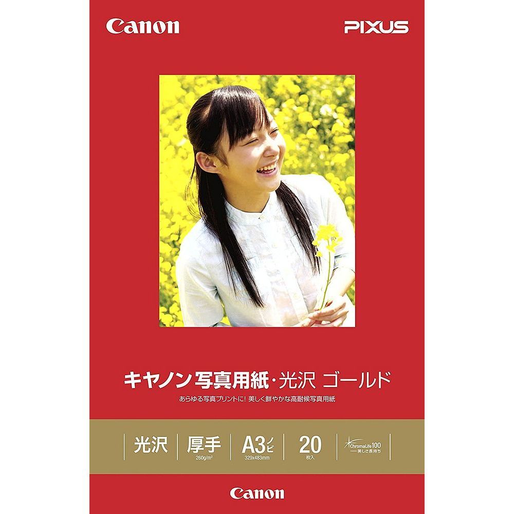 まとめ買い キヤノン 写真用紙 光沢 ゴールド A3ノビ 20枚 GL-101A3N20 3冊セット