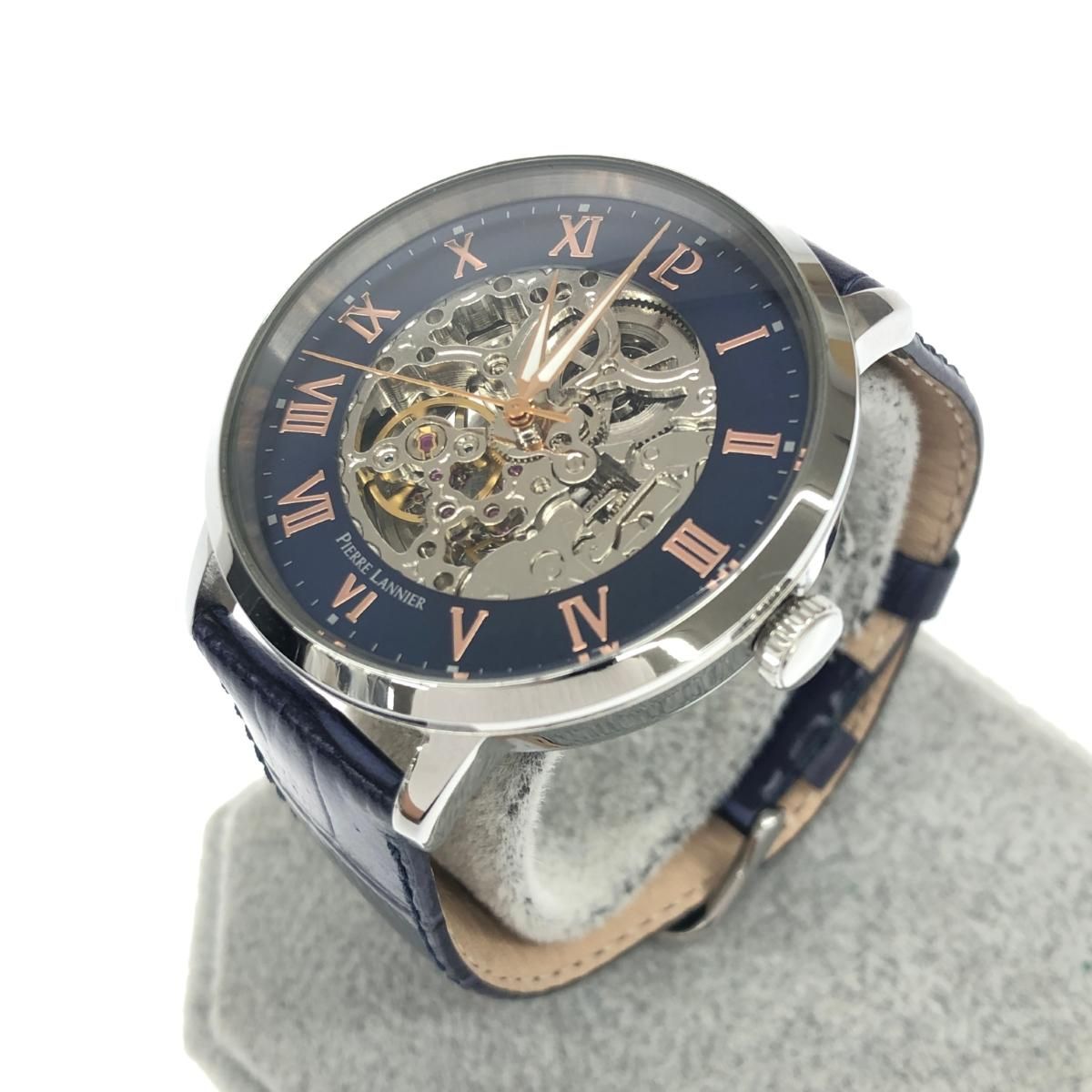 PIERRE LANNIER 時計 シルバー/ネイビー PIERRE LANNIER 時計 シルバー/ネイビー