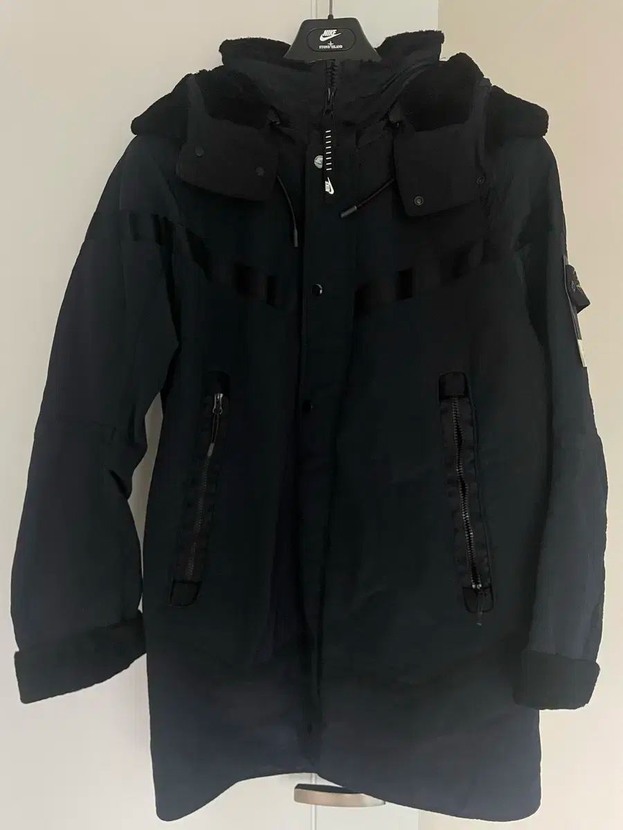 STONE ISLAND ストーンアイランド X Nike ナイキ コラボ ジャカード グリッド fur ジャケット ネイビー