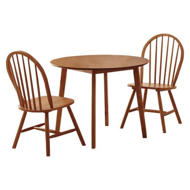 萩原 Hagihara ダイニング３点セット ライトブラウン SH-8640-24-LBR-3S 新生活 一人暮らし デザイン おしゃれ インテリア 家具