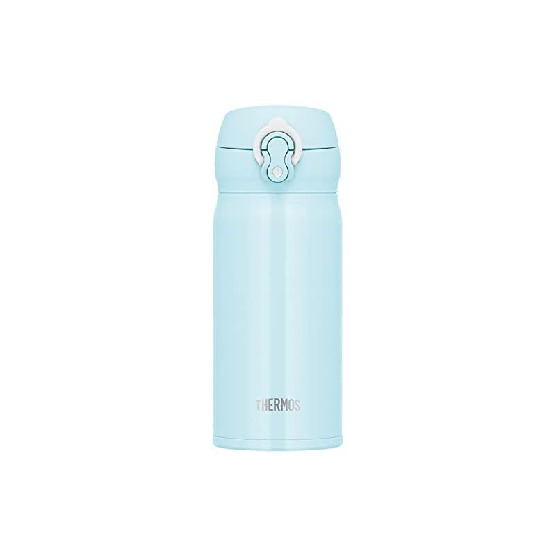真空断熱ケータイマグ サーモス 350ml 水筒 THERMOS スノーブルー JNL-S350 JNL-355 直飲み - スノーホワイト 軽量 保温 保冷 | 350mlオリジナルステンレスボトル