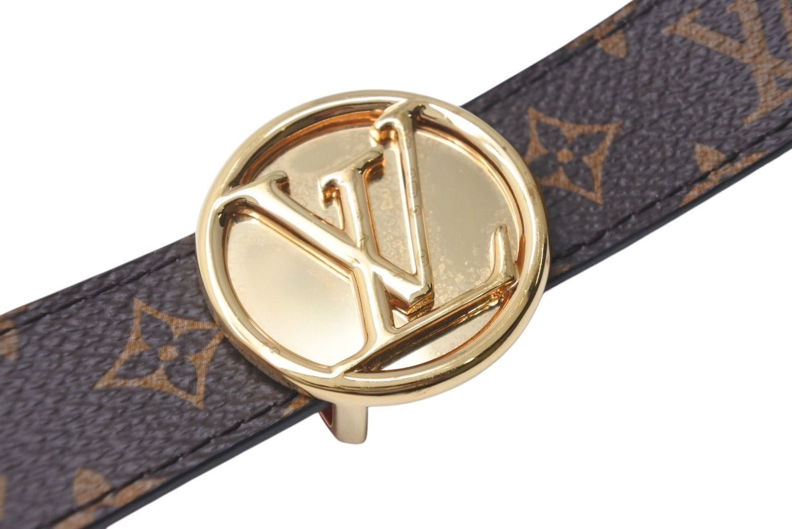 【美品】ルイヴィトン　サンチュール　モノグラム ベルト LOUIS VUITTON（ルイ・ヴィトン） ベルト サンチュール・LVイニシャル