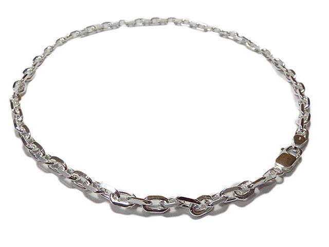 あずきチェーン ネックレス シルバー925 6mm 45cm~ 太角 小豆