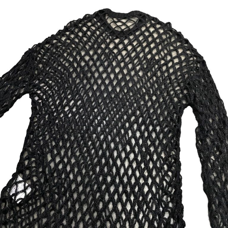 JOHN LAWRENCE SULLIVAN 21AW モヘアシルククルーネックロングメッシュ 