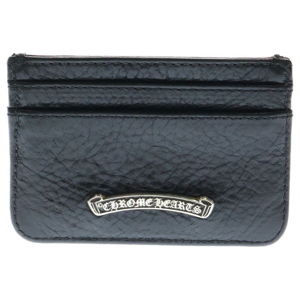 CHROME HEARTS クロムハーツ DOUBLE SIDE LEATHER CARD CASE BLK ダブルサイド レザーカードケース ブラック